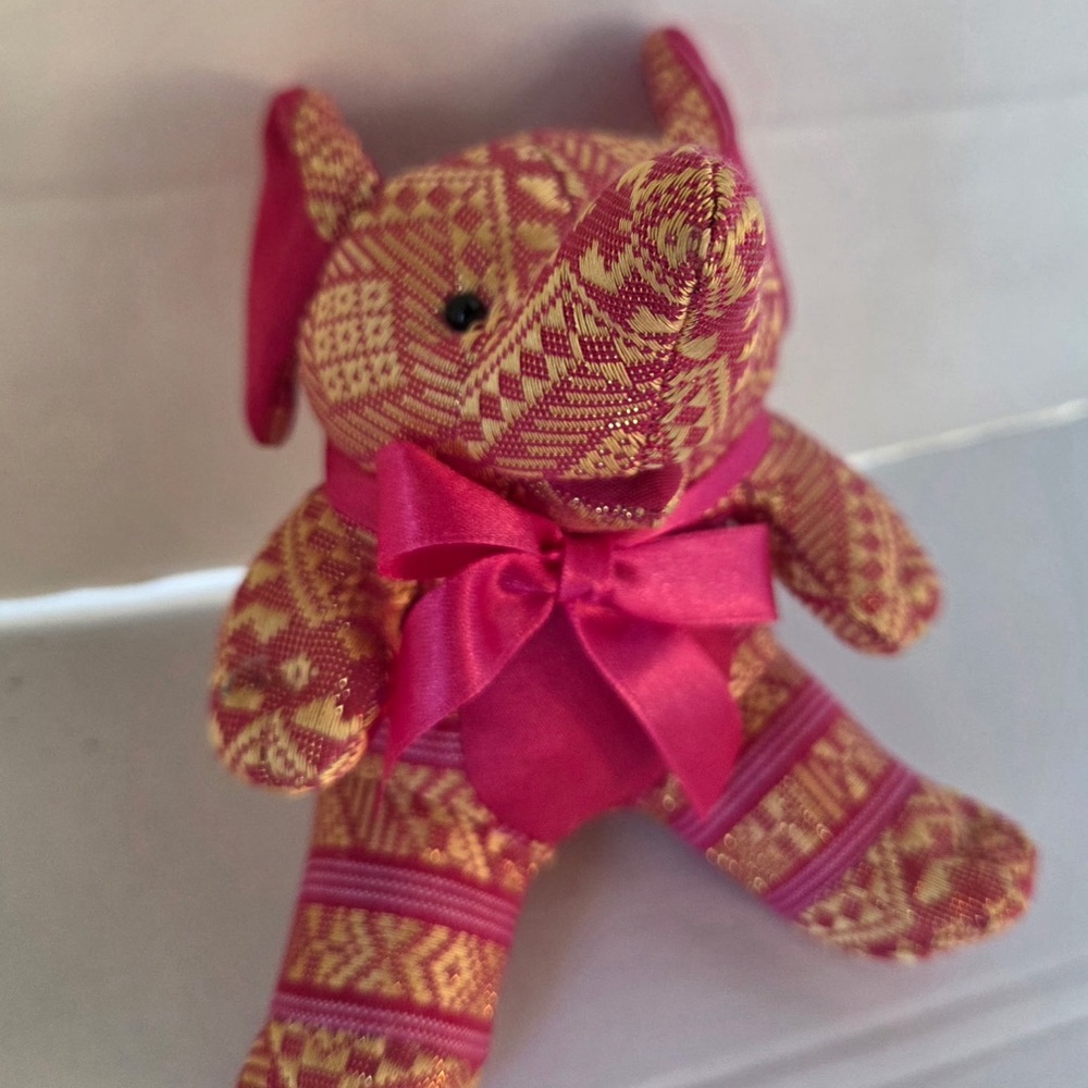 Red & Gold Exclusively for King Power Elephant Plush Made In Thailand